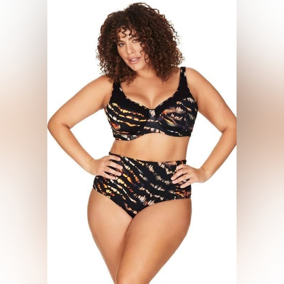 NEW NWT ArteSands Plus Size Phoenix Giotto Underwire Bikini Top & Bottom - Picture 4 of 5